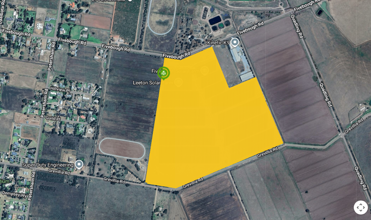 New BESS planned for Fivebough/Leeton Solar Farms